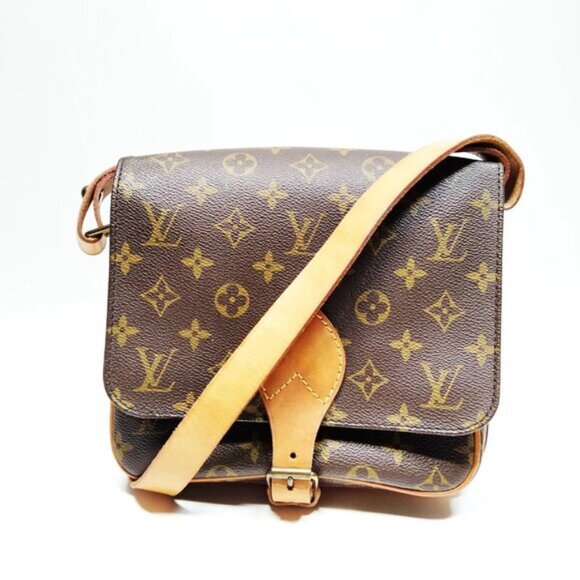 Louis Vuitton Cartouchiere MM Brown Monogram Shoulder Bag mon585-102525 - Picture 1 of 16